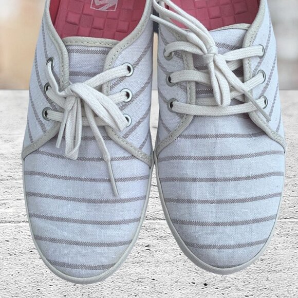 Vans Women's Tazie Oatmeal/Antique White Surf Sliders Size 10.5 - Picture 7 of 15